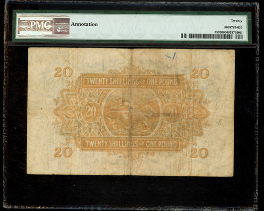 Lot 823: East Africa - 1953-1956 - 20 Shillings - PMG 20