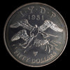 Lot 824: East Caribbean States - 1981 - Silver 50 Dollars - International Year of the Disabled Persons - Gem UNC
