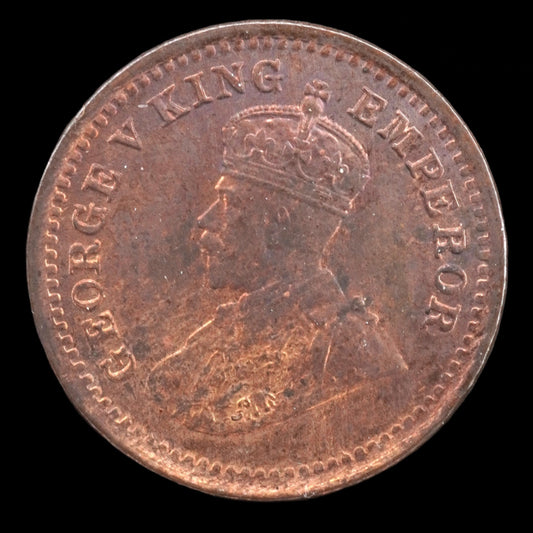 Lot 843: India - 1916 - 1/12 Annas - Calcutta Mint - UNC Red-Brown/Brown