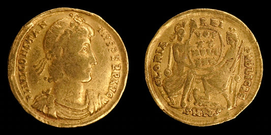 Lot 921: Roman Empire - AD 340-351 - Constantius II AV - Solidus - 4.25g gold - Minted in Nicomedia (SMNS)