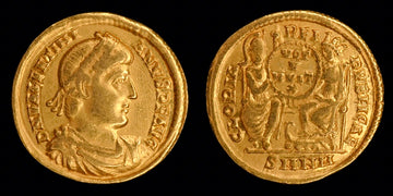 Lot 922: Roman Empire - AD 340-351 - Constantius II AV - Solidus - 4.40g gold - Minted in Nicomedia (SMNM) - MINTMARK NEVER SEEN BEFORE