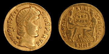 Lot 928: Roman Empire - AD 355-361 - Constantius II AV - Solidus - 4.02g gold - Minted in Nicomedia (SMNS)