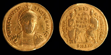 Lot 930: Roman Empire - AD 355-361 - Constantius II AV - Solidus - 4.33g gold - Minted in Antioch (SMANI)