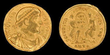 Lot 932: Roman Empire - AD 363-364 - Jovian AV - Solidus - 4.33g Gold - Minted in Antioch (ANTB)