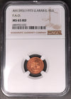 Lot 962: United Arab Emirates - 1973 - 1 Fils - NGC MS 65 RD