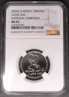 Lot 993: United Arab Emirates - 2010 - 1 Dirham - I LOVE UAE National Campaign - NGC MS 65