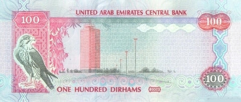 Back of 100 Dirhams