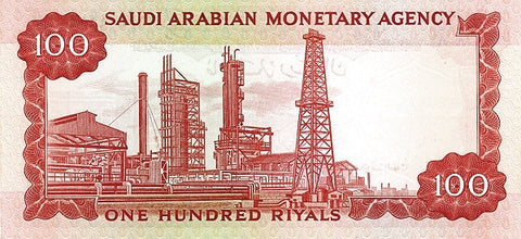 Back of 100 Riyals