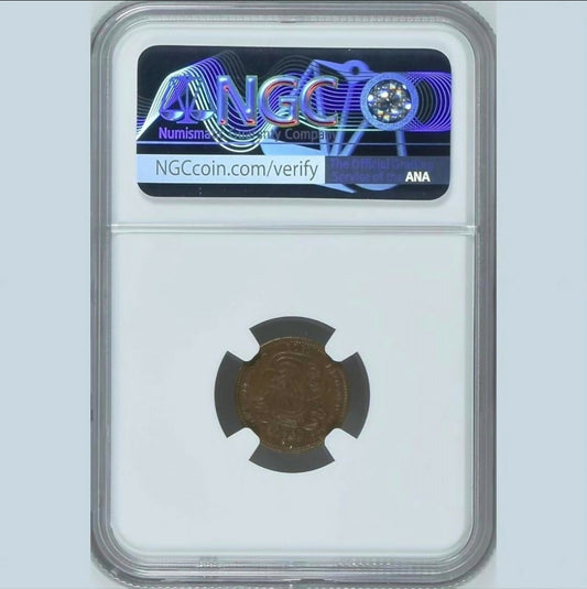 Belgium French, 1902, 1 Centime. TOPPOP