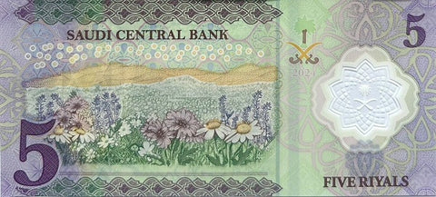 Back of 5 Riyals