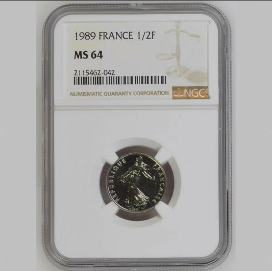 France, 1989, 1/2 Franc. TOPPOP