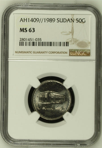 Sudan, 1989, 50 Ghirsh.