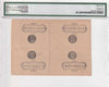 Ottoman Empire, 1877, 1 Kurush, Pick 46c. ?Uncut Block Of 4 notes ?