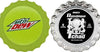 MOUNTAIN DEW Bottle Cap Shape Silver Coin 500 Francs Chad 2023