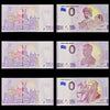 / 6 pieces of Zero Euro UNC/عدد 6 قطع زيرو يورو انسر