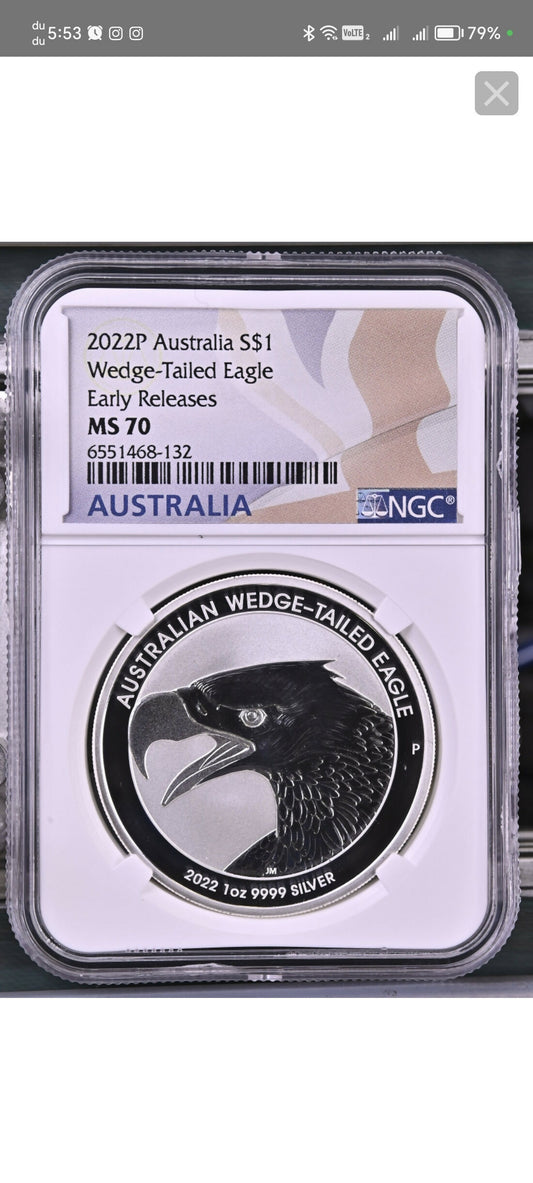 Australia, 2022, 1 Dollar, Wedge Talled Eagle. TOPPOP / First Day Of Issue
