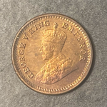 1916 British India 1/12 Annas - Calcutta Mint - AU-UNC