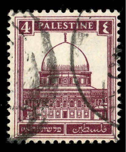1927-1937 Palestine 4 Mils stamp - used