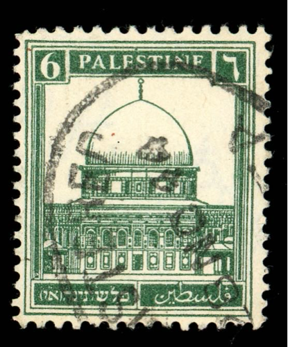 1927-1937 Palestine 6 Mils stamp - used