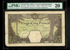 Lot 838: French West Africa - 1926 - 25 Francs - PMG 20