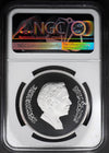 Lot 864: Jordan - 1977 - Silver 2.5 Dinars - WWF Conservation Issue - Rhim Gazelle - NGC PF 66 Ultra Cameo