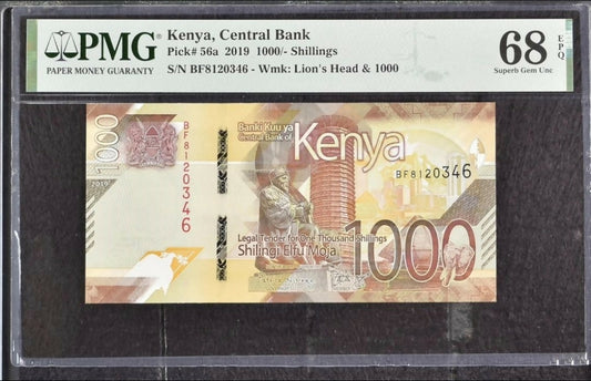 Kenya, 2019 , 1000 Shillings, Pick 56a. ?POPTOP?
