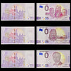 / 6 pieces of Zero Euro UNC/عدد 6 قطع زيرو يورو انسر
