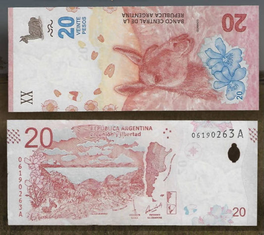 2017 - Argentina 20 Pesos - Gem UNC